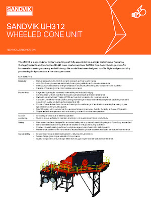 मोबाइल स्क्रीनिंग प्लांट Sandvik UH312