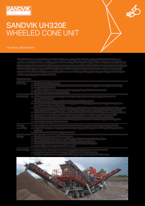 मोबाइल स्क्रीनिंग प्लांट Sandvik UH320E
