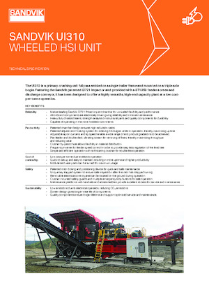 मोबाइल स्क्रीनिंग प्लांट Sandvik UI310 HSI