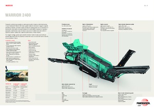 मोबाइल स्क्रीनिंग प्लांट Powerscreen Warrior 2400