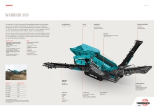 मोबाइल स्क्रीनिंग प्लांट Powerscreen WARRIOR 800