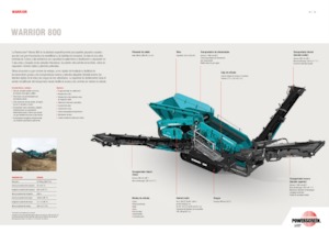 मोबाइल स्क्रीनिंग प्लांट Powerscreen WARRIOR 800
