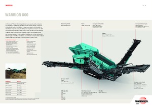मोबाइल स्क्रीनिंग प्लांट Powerscreen WARRIOR 800