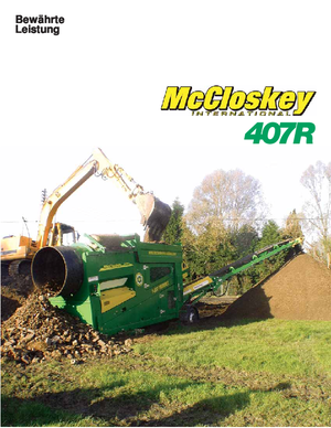 ड्रम के साथ मोबाइल स्क्रीनिंग प्लांट McCloskey 407