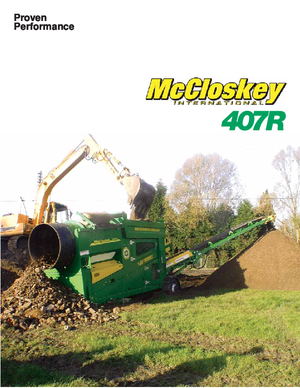 ड्रम के साथ मोबाइल स्क्रीनिंग प्लांट McCloskey 407
