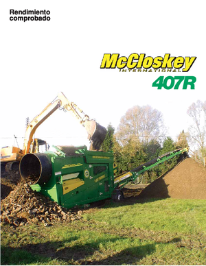 ड्रम के साथ मोबाइल स्क्रीनिंग प्लांट McCloskey 407