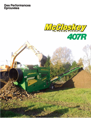 ड्रम के साथ मोबाइल स्क्रीनिंग प्लांट McCloskey 407
