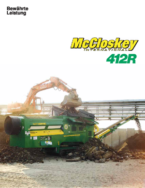 ड्रम के साथ मोबाइल स्क्रीनिंग प्लांट McCloskey 412 RT
