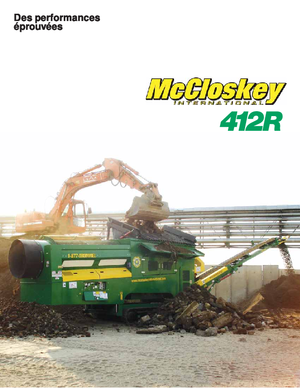 ड्रम के साथ मोबाइल स्क्रीनिंग प्लांट McCloskey 412 RT