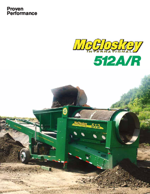 ड्रम के साथ मोबाइल स्क्रीनिंग प्लांट McCloskey 512A
