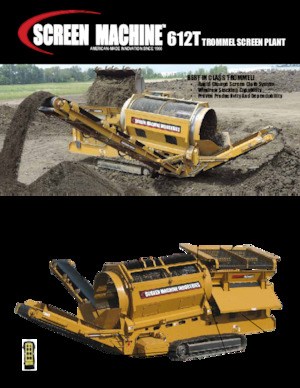 ड्रम के साथ मोबाइल स्क्रीनिंग प्लांट Screen Machine Industries  612T