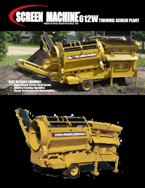 ड्रम के साथ मोबाइल स्क्रीनिंग प्लांट Screen Machine Industries  612W