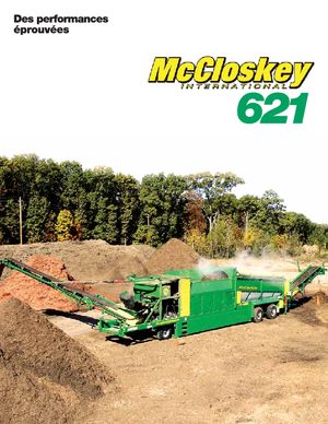 ड्रम के साथ मोबाइल स्क्रीनिंग प्लांट McCloskey 621