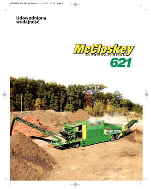 ड्रम के साथ मोबाइल स्क्रीनिंग प्लांट McCloskey 621