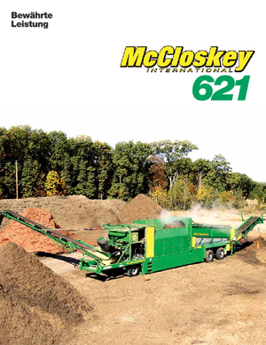ड्रम के साथ मोबाइल स्क्रीनिंग प्लांट McCloskey 621