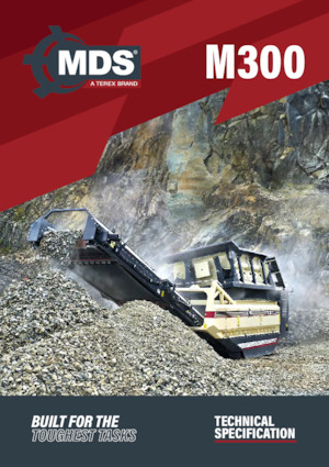ड्रम के साथ मोबाइल स्क्रीनिंग प्लांट MDS M300 