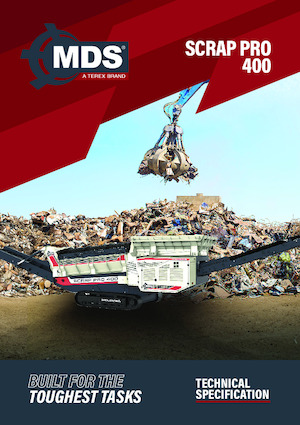 ड्रम के साथ मोबाइल स्क्रीनिंग प्लांट MDS Scrap Pro 400
