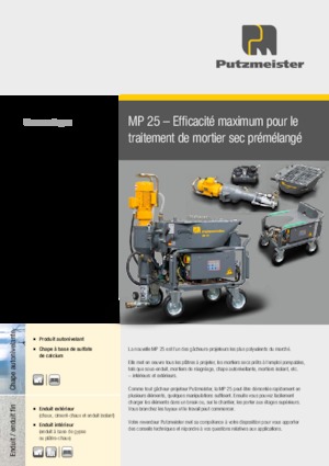 मोर्टार मिक्सिंग पंप Putzmeister MP 25 