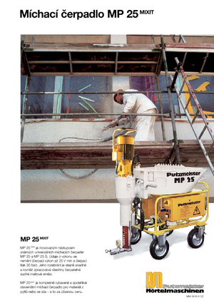 मोर्टार मिक्सिंग पंप Putzmeister MP 25 Mixit + HWS