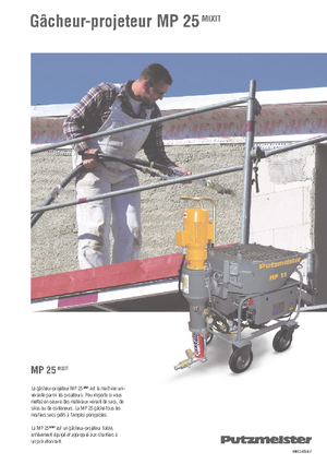 मोर्टार मिक्सिंग पंप Putzmeister MP 25 Mixit + HWS