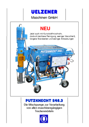 मोर्टार मिक्सिंग पंप Uelzener S 48.3
