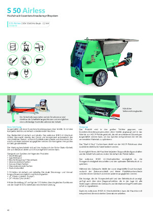 मोर्टार स्प्रेइंग और कन्वेइंग मशीनरी Imer S 50 Airless