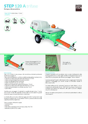 मोर्टार स्प्रेइंग और कन्वेइंग मशीनरी Imer Step 120 A 400V