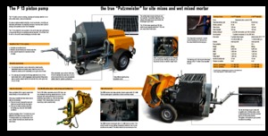 स्टेशनरी कंक्रीट पंप Putzmeister P 13 EMR KA 230