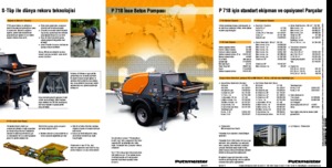 स्टेशनरी कंक्रीट पंप Putzmeister P 718 TD