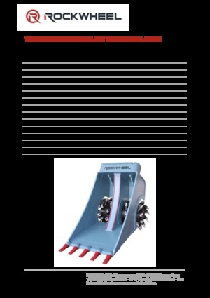 हाइड्रोलिक एक्सकेवेटर के लिए माउंटेबल मिलिंग हेड Rockwheel by ROCK.ZONE CB 20