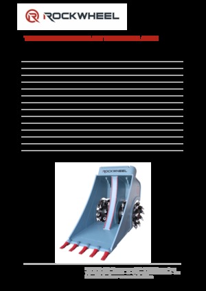 हाइड्रोलिक एक्सकेवेटर के लिए माउंटेबल मिलिंग हेड Rockwheel by ROCK.ZONE CB 30
