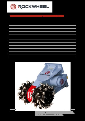 हाइड्रोलिक एक्सकेवेटर के लिए माउंटेबल मिलिंग हेड Rockwheel by ROCK.ZONE G 40