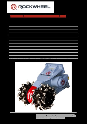 हाइड्रोलिक एक्सकेवेटर के लिए माउंटेबल मिलिंग हेड Rockwheel by ROCK.ZONE G 40