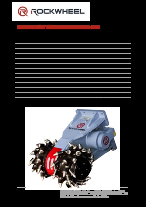 हाइड्रोलिक एक्सकेवेटर के लिए माउंटेबल मिलिंग हेड Rockwheel by ROCK.ZONE G 40