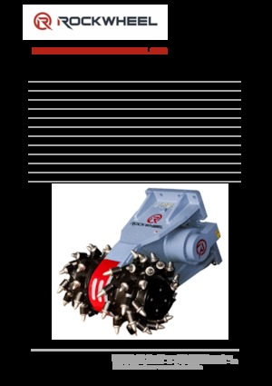 हाइड्रोलिक एक्सकेवेटर के लिए माउंटेबल मिलिंग हेड Rockwheel by ROCK.ZONE G 50