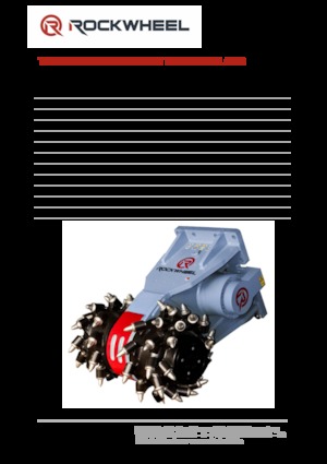 हाइड्रोलिक एक्सकेवेटर के लिए माउंटेबल मिलिंग हेड Rockwheel by ROCK.ZONE G 60