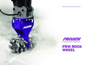 हाइड्रोलिक एक्सकेवेटर के लिए माउंटेबल मिलिंग हेड Prodem PRW200