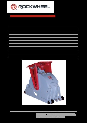 हाइड्रोलिक एक्सकेवेटर के लिए माउंटेबल मिलिंग हेड Rockwheel by ROCK.ZONE RR 300