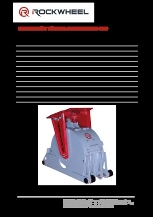 हाइड्रोलिक एक्सकेवेटर के लिए माउंटेबल मिलिंग हेड Rockwheel by ROCK.ZONE RR 400/450