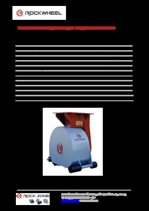 हाइड्रोलिक एक्सकेवेटर के लिए माउंटेबल मिलिंग हेड Rockwheel by ROCK.ZONE RR 200