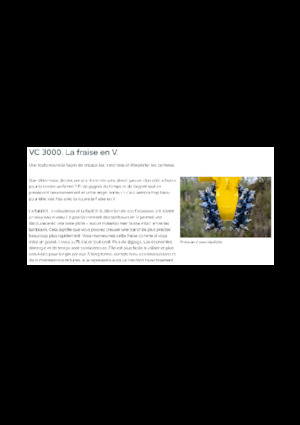 हाइड्रोलिक एक्सकेवेटर के लिए माउंटेबल मिलिंग हेड Epiroc VC 3000