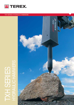 हाइड्रोलिक एक्सकेवेटर के लिए माउंटेबल मिलिंग हेड Terex WS 30 HD