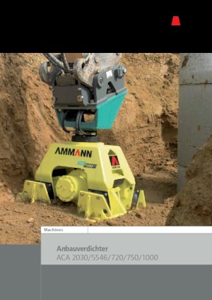 हाइड्रोलिक एक्सकेवेटर के लिए कॉम्पेक्टर Ammann ACA 2030