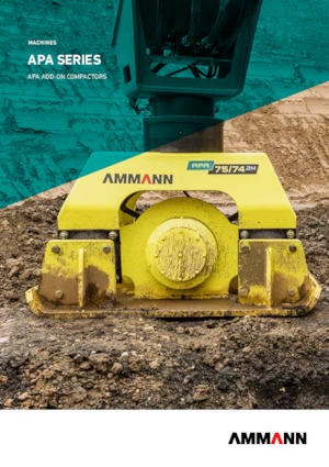 हाइड्रोलिक एक्सकेवेटर के लिए कॉम्पेक्टर Ammann APA 2030
