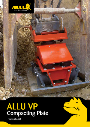 हाइड्रोलिक एक्सकेवेटर के लिए कॉम्पेक्टर Allu VP 200
