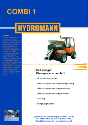 माउंटेड स्प्रेडिंग असेंबली Hydromann Combi 1