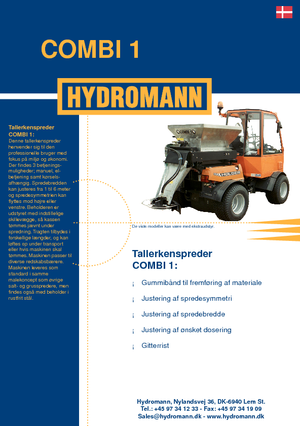 माउंटेड स्प्रेडिंग असेंबली Hydromann Combi 1
