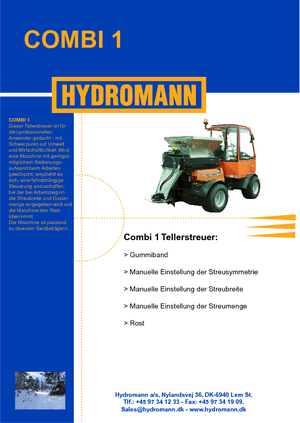 माउंटेड स्प्रेडिंग असेंबली Hydromann Combi 1