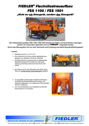 माउंटेड स्प्रेडिंग असेंबली Fiedler FSS 1501