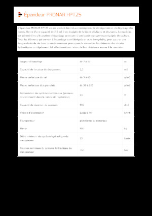 माउंटेड स्प्रेडिंग असेंबली Pronar HPT 25